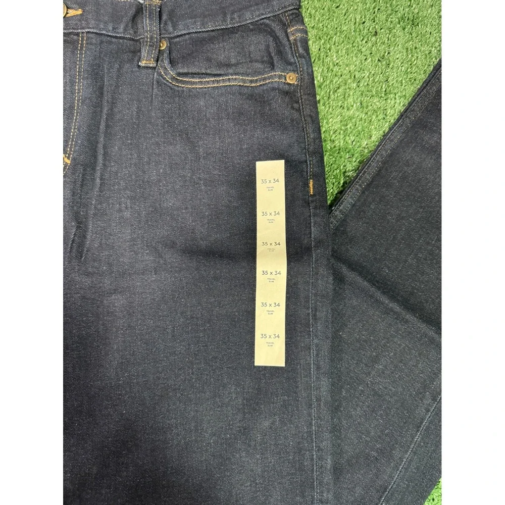 Banana Republic Travel Slim Fit Dark Wash Jeans Men Size 35x34